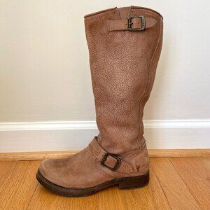 Frye 77618 Veronica Slouch Harness Riding Motorcycle Leather Womens Boots Size 7